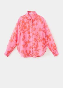 Floral-printed Lyocell Shirt
