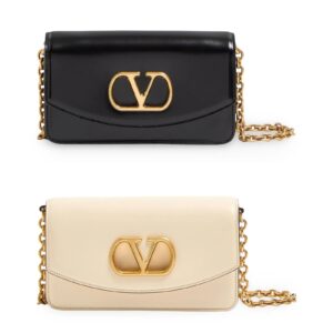 Vain Clutch Bag in Shiny Calfskin