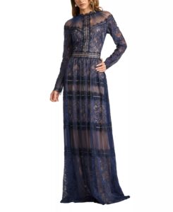 Debore Orchid Lace Gown