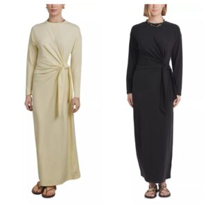 Side Tie Maxi Dress