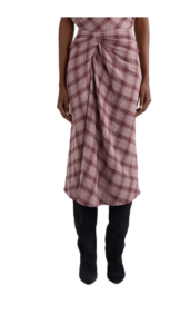 Nicole Plaid Cotton Skirt