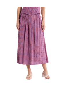 Gingham Maxi Skirt