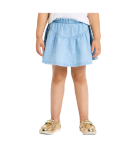 Toddler Girls' Denim Twill Skort