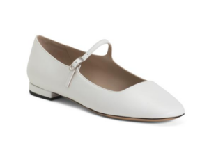 Leather Mary Jane Ballerina Flats