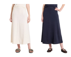 Women's Knit Maxi A-line Skirt