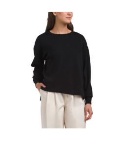 Drop Shoulder Pull over Sweatshirt