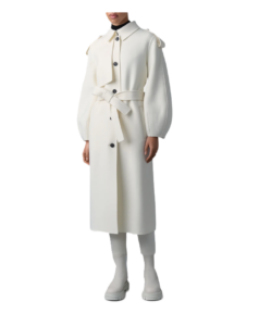 Ceyla Belted Handmade Double-face Virgin Wool Coat