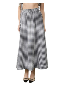 Gingham Maxi Skirt