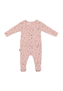 Pointelle Petals Footie 3-18m