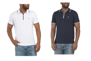 Quarter Zip Pique Polo