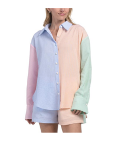 Color Block Stripe Shirt