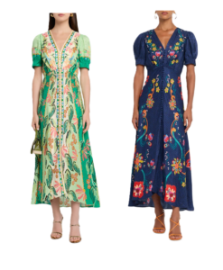 Lea Printed Long Dress