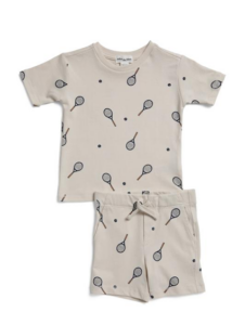 Infant Boys 2pc Racquet Print Knit Tee and Shorts Set Size 3m-9m