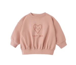 Heart Cotton Graphic Sweatshirt