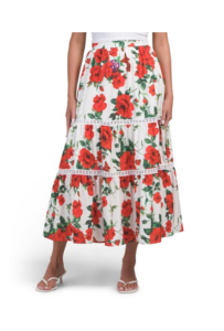 Floral Print Skirt