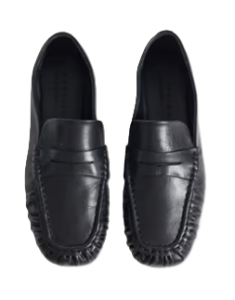 Micha Premium Soft Loafers in Black Leather