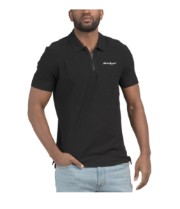 Zip Polo with Signature Logo
