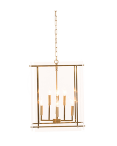 19x19x24 Iron and Acrylic Kiran Chandelier