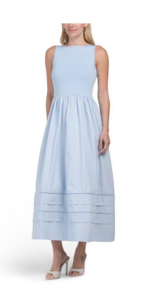 Sleeveless Mix Media Maxi Dress
