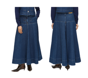 Liza Denim Maxi Skirt