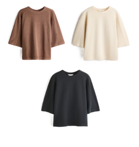 Short-sleeved Cotton Sweatshirt