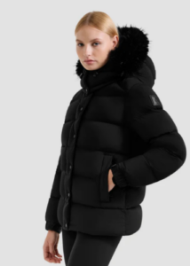Bree Women's Matte Down Puffer with Faux Fur
