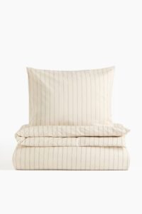 Striped Twin Duvet Cover Set