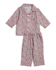Girls 2pc Fleurs De Rose Pajama Set