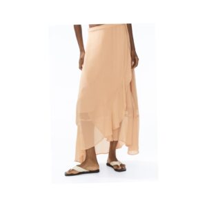 Flounced Wrap Skirt