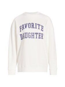 Collegiate Oversized Logo Cotton-blend Sweatshirt