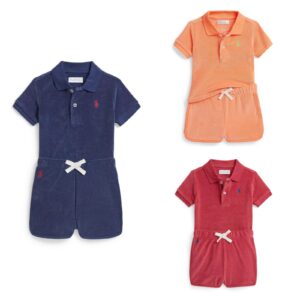 Baby Boys' Terry Polo Shirt and Shorts, 2-piece Set