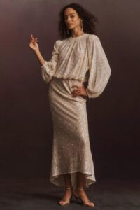 Mare Mare Sequin Long-sleeve Maxi Dress
