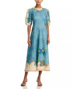 Luda Midi Linen Dress