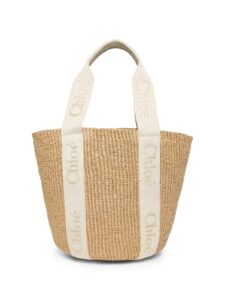 Woody Large Basket Tote Bag
