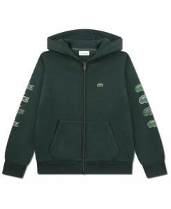 Boys' 8-20 Graphic Logo Print Full-zip Hoodie