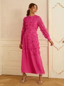 Floral Long Sleeve Maxi Dress