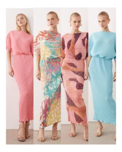 Tilly off the Shoulder Plissé Midaxi Dress
