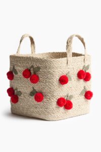 Pompom Seagrass Storage Basket