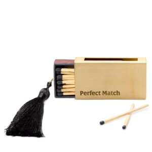Engraved Brass Matchbox