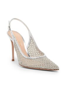 Itaca 95mm Silk & Leather Stiletto Pumps