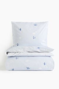 Patterned Cotton Duvet Cover Set
