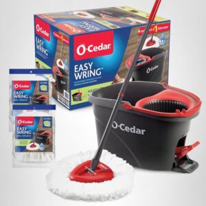 O-cedar Easywring Microfiber Spin Mop & Bucket Floor