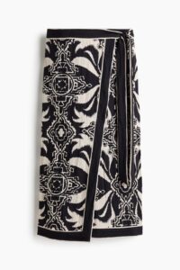 Printed Wrap Skirt