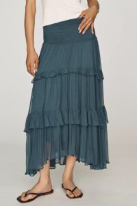 Tiered Balkans Maxi Skirt