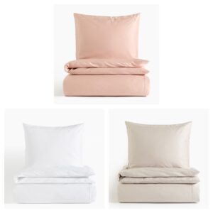Cotton Sateen Twin Duvet Cover Set