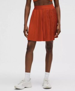 Pleated High-rise Knee-length Tennis Skirt