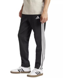 Men's Essentials 3-stripes Regular Open Hem Fleece Pants