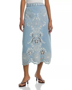 Denim Richelieux Midi Ski