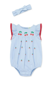 Cherries Bubble Bodysuit & Headband Set