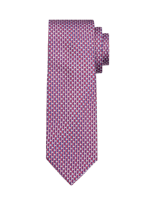 Men's Geometric Chainlink Silk Tie